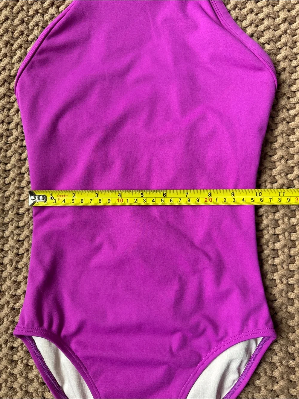 Jo + Jax Girls High Neck Leotard in Purple Fushia Size Youth Extra Large YXL 13